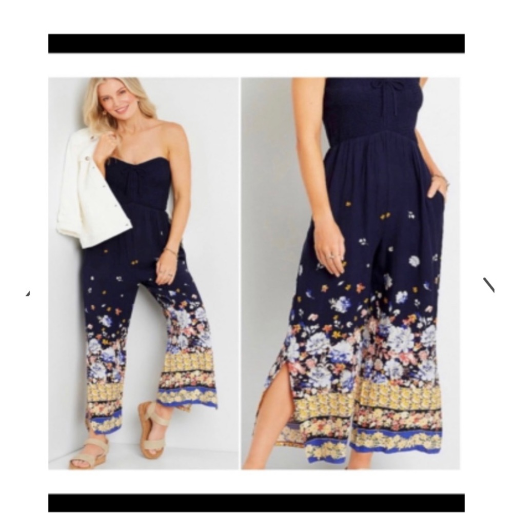 Adorable full length floral romper from Maurices.